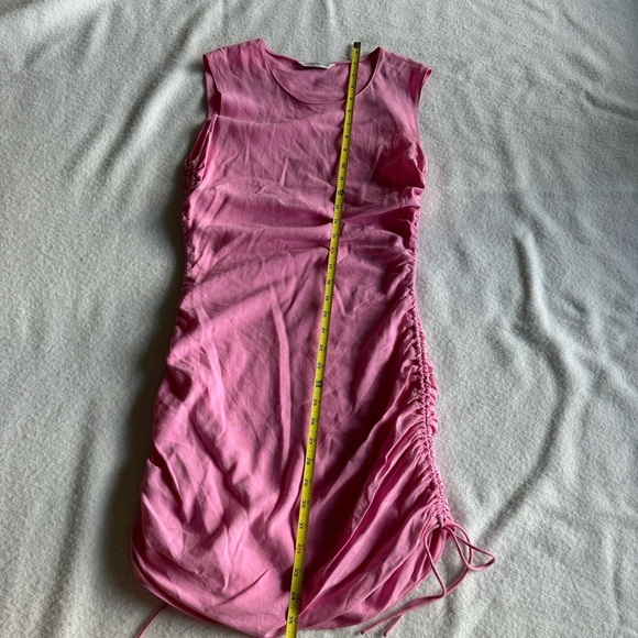Amanda Uprichard Nessa Ruched Sheath Dress Pink Size S - Picture 5 of 12